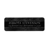 Mitternacht Onyx Romance | Black Satiny Grunge Dam (Vorne)