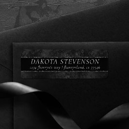 Mitternacht Onyx Romance | Black Satiny Grunge Dam