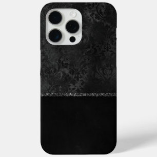 Mitternacht Onyx Romance   Black Satiny Grunge Dam Case-Mate iPhone Hülle