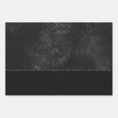 Mitternacht Onyx Romance | Black Satiny Grunge Dam Geschenkpapier Set (Vorderseite 2)