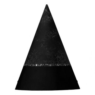 Mitternacht Onyx Romance Black Satiny Grunge Dam Partyhütchen