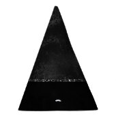 Mitternacht Onyx Romance | Black Satiny Grunge Dam Partyhütchen (Rechts)