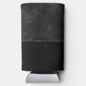 Mitternacht Onyx Romance | Black Satiny Grunge Dam Selters Dosenkühler (Rückseite)