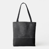 Mitternacht Onyx Romance | Black Satiny Grunge Dam Tasche (Rückseite)