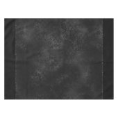 Mitternacht Onyx Romance | Black Satiny Grunge Dam Tischdecke (Vorderseite (Horizontal))