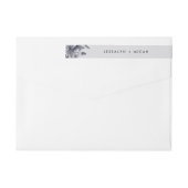 Mitternacht Orchid | Hochzeitsfeier Rücksendeadres (Rückseite)