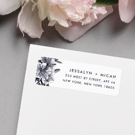 Mitternacht-Orchid-Rücksendeadresse