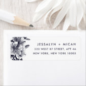 Mitternacht-Orchid-Rücksendeadresse (Insitu)