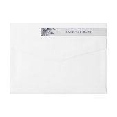 Mitternacht Orchid Save the Date Rücksendeadresse (Rückseite)