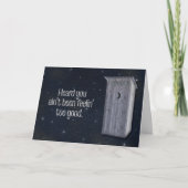 Mitternacht Outhouse Funny Get Well Karte (Vorderseite)