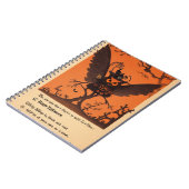 Mitternacht Owl Halloween Night Notebook Notizblock (Linke Seite)
