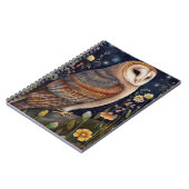 Mitternacht Owl Spiral Foto Notebook Notizblock (Linke Seite)