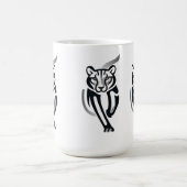 Mitternacht Panther - Silent Power T-Shirt Kaffeetasse (Mittel)
