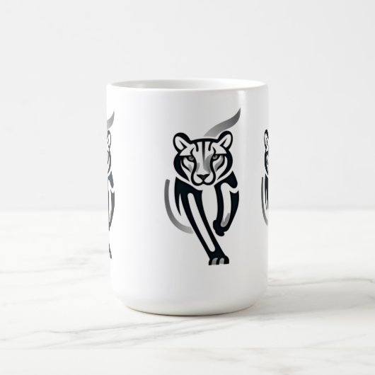 Mitternacht Panther - Silent Power T-Shirt Kaffeetasse (Mittel)
