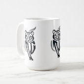 Mitternacht Panther - Silent Power T-Shirt Kaffeetasse (Vorderseite Links)