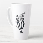 Mitternacht Panther - Silent Power T-Shirt Milchtasse (Linke Ecke)