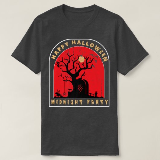 Mitternacht Party Happy Halloween117 T-Shirt (Design vorne)