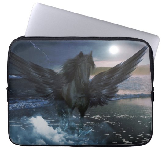 Mitternacht Pegasus Electronics Bag Laptopschutzhülle (Vorderseite)