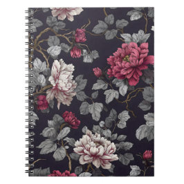 Mitternacht Peony Botanica Notizblock
