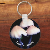 Mitternacht Pilze Natur Personalisiert Schlüsselanhänger (Rückseite)