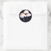 Mitternacht Pilze Natur Runder Aufkleber (Tasche)