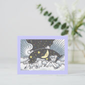 Mitternacht Pony Postkarte (Stehend Vorderseite)