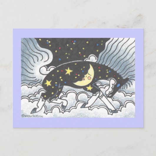 Mitternacht Pony Postkarte (Vorderseite)