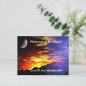 Mitternacht Postkarte (Stehend Vorderseite)