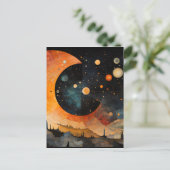 Mitternacht Postkarte (Stehend Vorderseite)