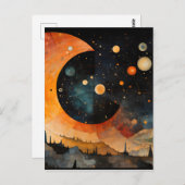 Mitternacht Postkarte (Vorne/Hinten)