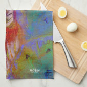 "Mitternacht Prickly Birne" Handtuch (Viertel Falte)