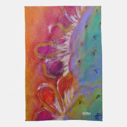 "Mitternacht Prickly Birne" Handtuch (Vertikal)