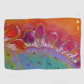 "Mitternacht Prickly Pear" Golfhandtuch (Horizontal)