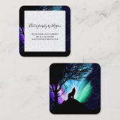Mitternacht Quadratische Visitenkarte (Vorne/Hinten)