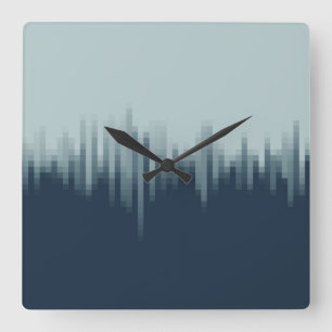 Mitternacht Quadratische Wanduhr