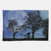 Mitternacht Radtour Geschirrtuch (Horizontal)