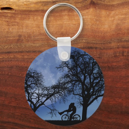 Mitternacht Radtour Schlüsselanhänger (Vorderseite)