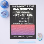 Mitternacht Rave Flyer (Einzeln)
