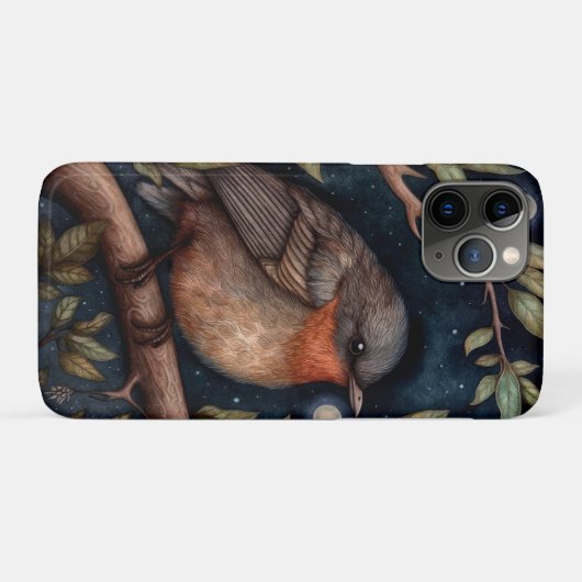 Mitternacht Robin Phone Case (Rückseite (Horizontal))