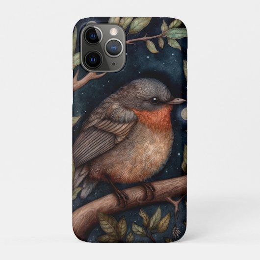 Mitternacht Robin Phone Case (Rückseite)