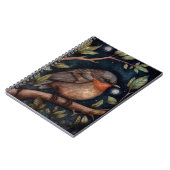 Mitternacht Robin Spiral Foto Notebook Notizblock (Linke Seite)