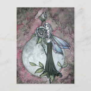 Mitternacht Rose Fairy Postcard von Molly Harrison Postkarte