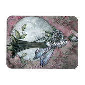 Mitternacht Rose Fairy Vinyl Magnet (Horizontal)