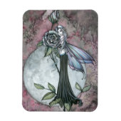 Mitternacht Rose Fairy Vinyl Magnet (Vertikal)