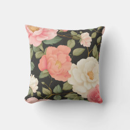 Mitternacht Rose Garden Lush Florals Garden Kissen