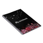 Mitternacht-Rose-Notebook - Gothic Journal Notizblock (Rechte Seite)