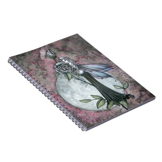 Mitternacht-Rose-Notebook Notizblock (Rechte Seite)