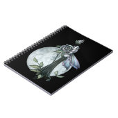 Mitternacht-Rose-Notebook Notizblock (Linke Seite)