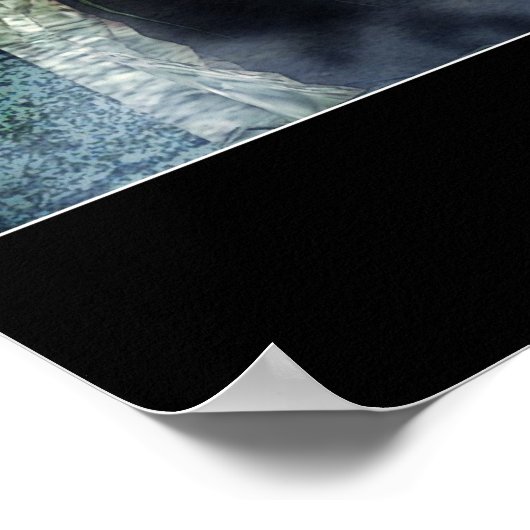 Mitternacht-Rose Poster (Ecke)