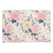 Mitternacht Rose Whispers Black Pink Vintag Kissenbezug (Vorderseite-Rechts)